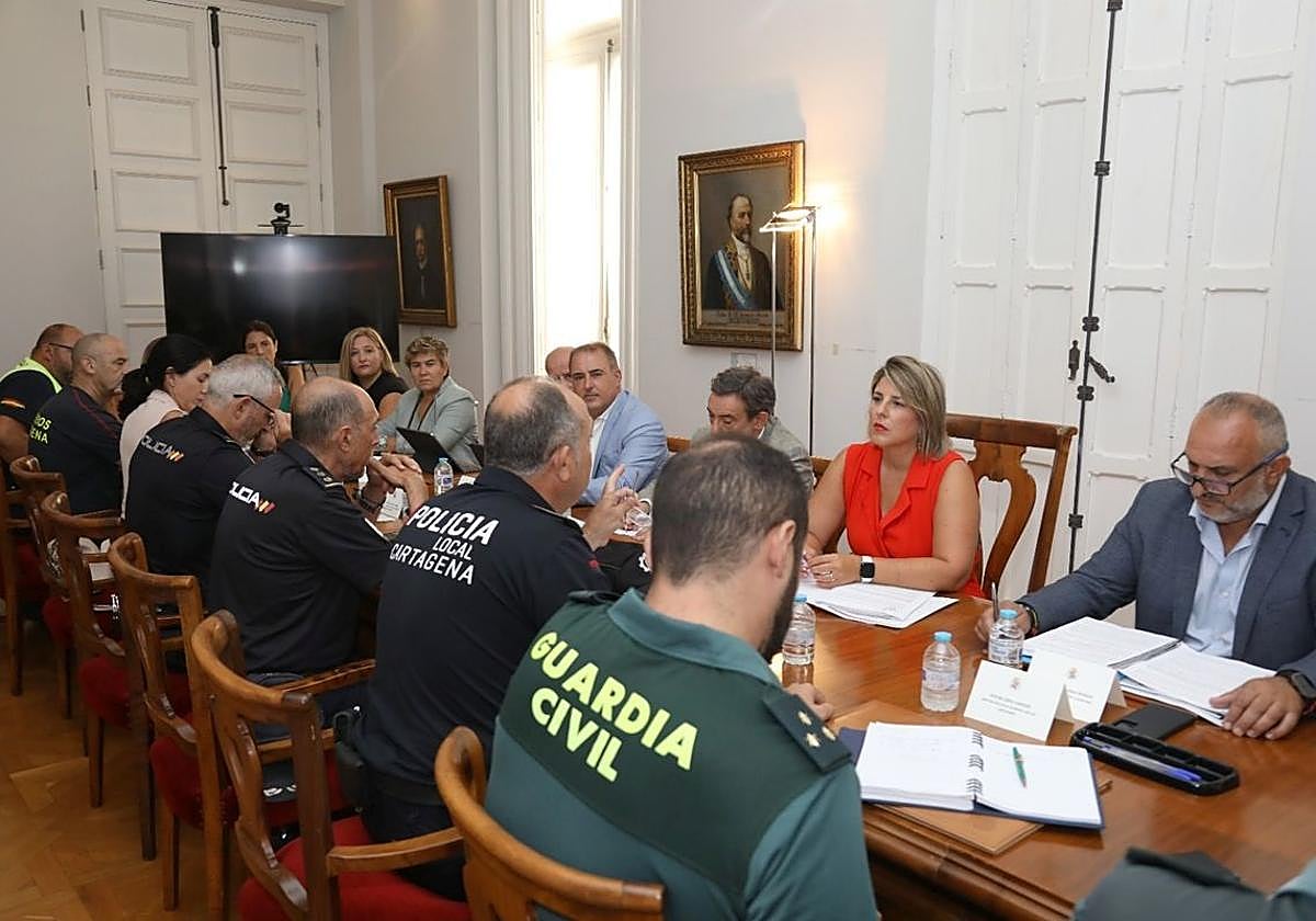 Reunión de la junta de seguridad local para Carthagineses y Romanos, este lunes.