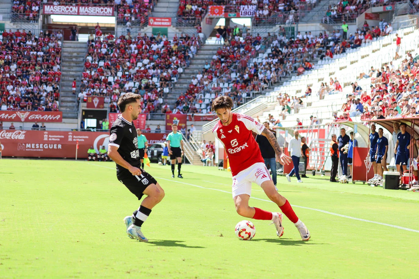 La victoria del Real Murcia contra el Mérida, en imágenes