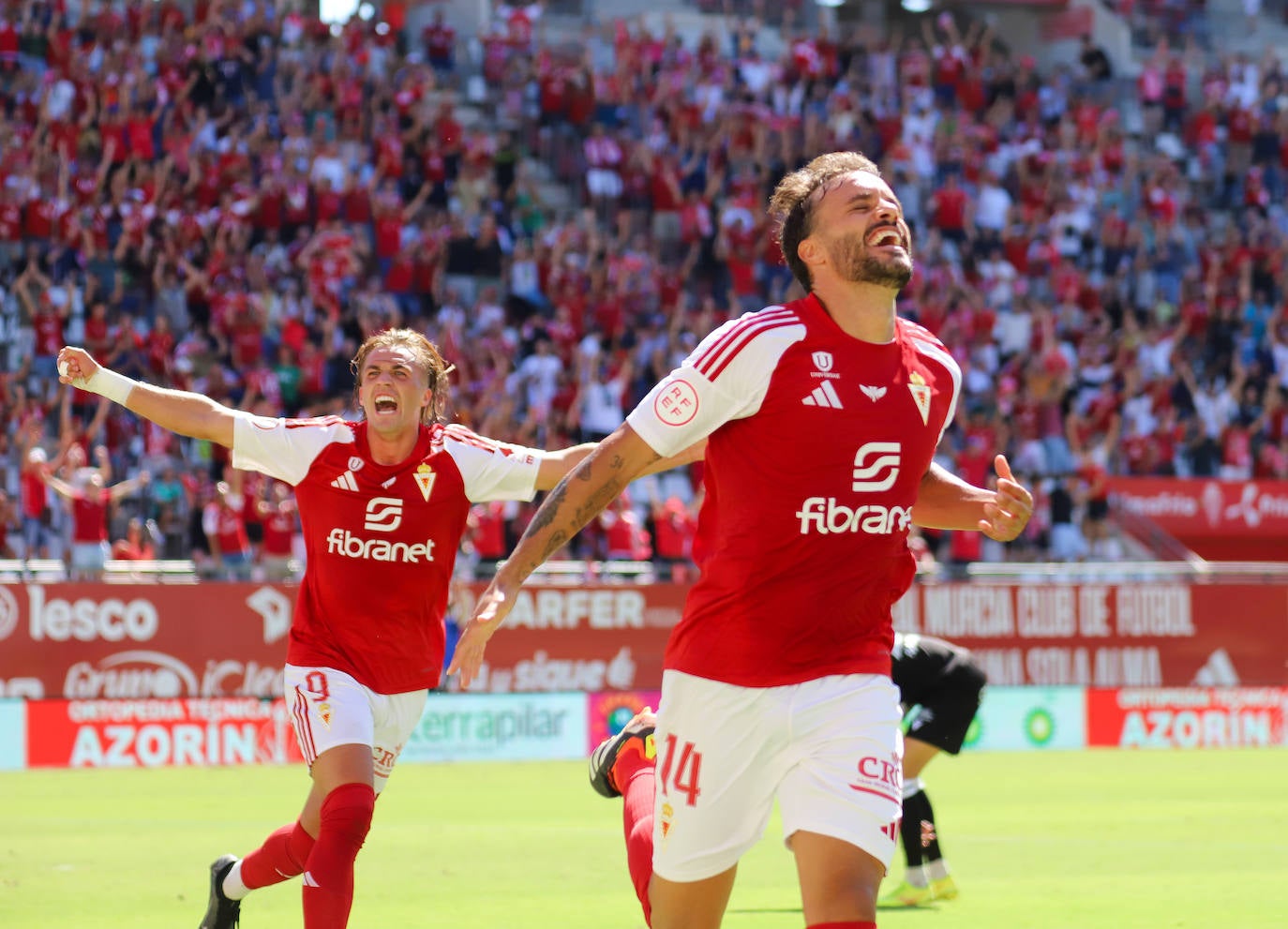 La victoria del Real Murcia contra el Mérida, en imágenes