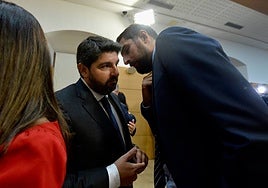 Fernando López Miras (PP) junto a José Ángel Antelo (Vox)