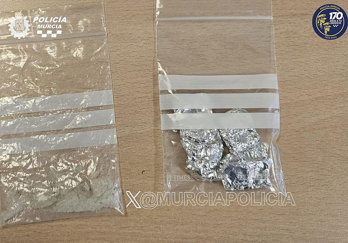 Sustancias estupefacientes halladas por los agentes.