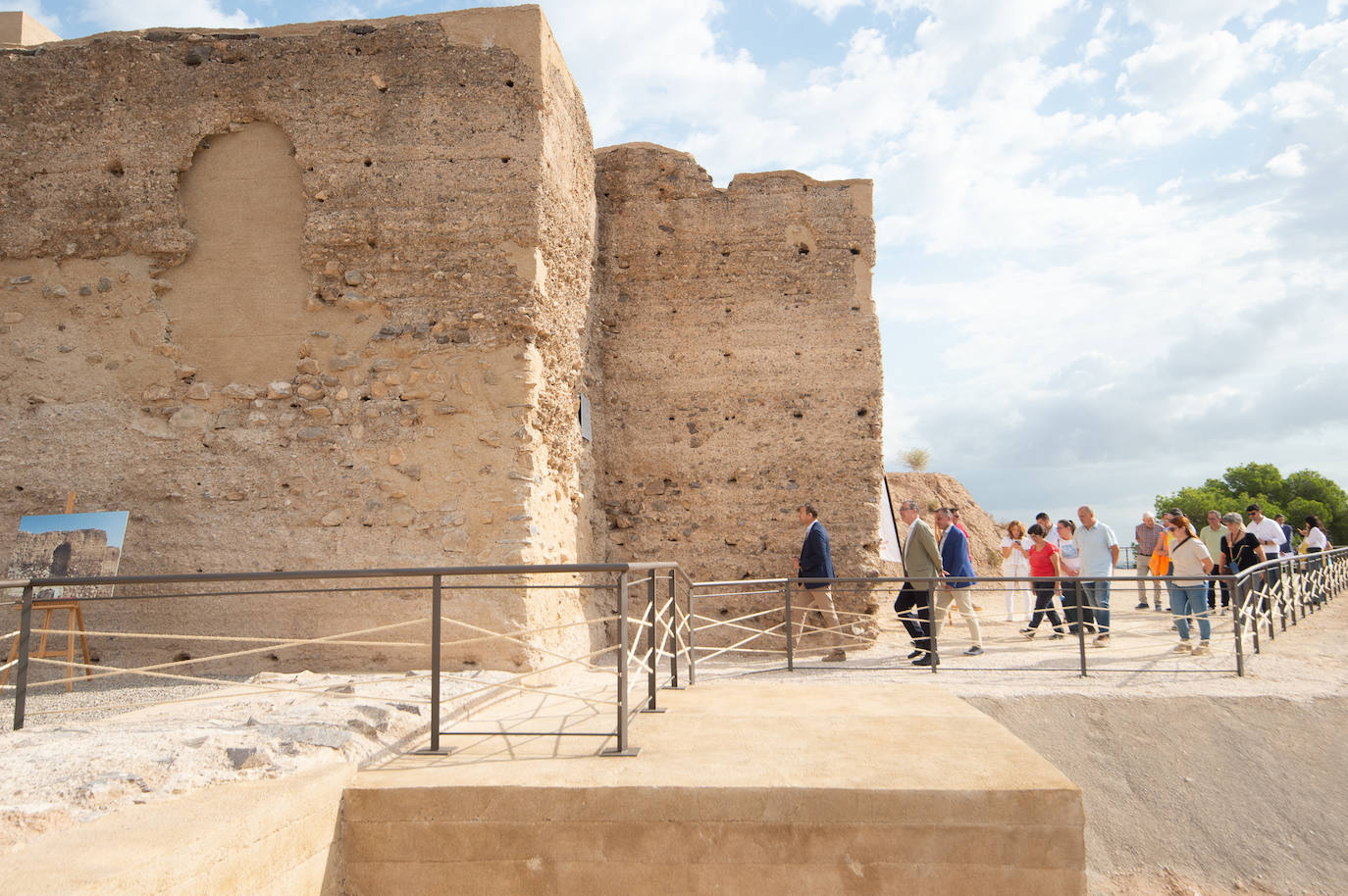 La restauración del recinto inferior del Castillejo de Monteagudo en Murcia, en imágenes