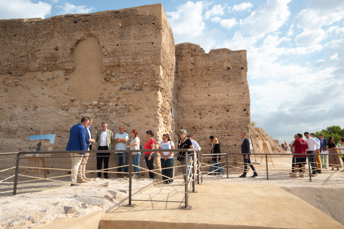 La restauración del recinto inferior del Castillejo de Monteagudo en Murcia, en imágenes