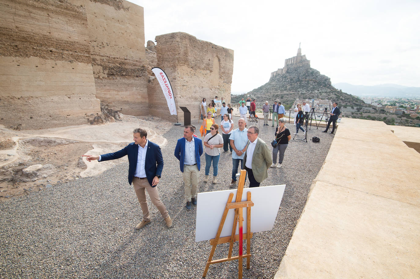 La restauración del recinto inferior del Castillejo de Monteagudo en Murcia, en imágenes