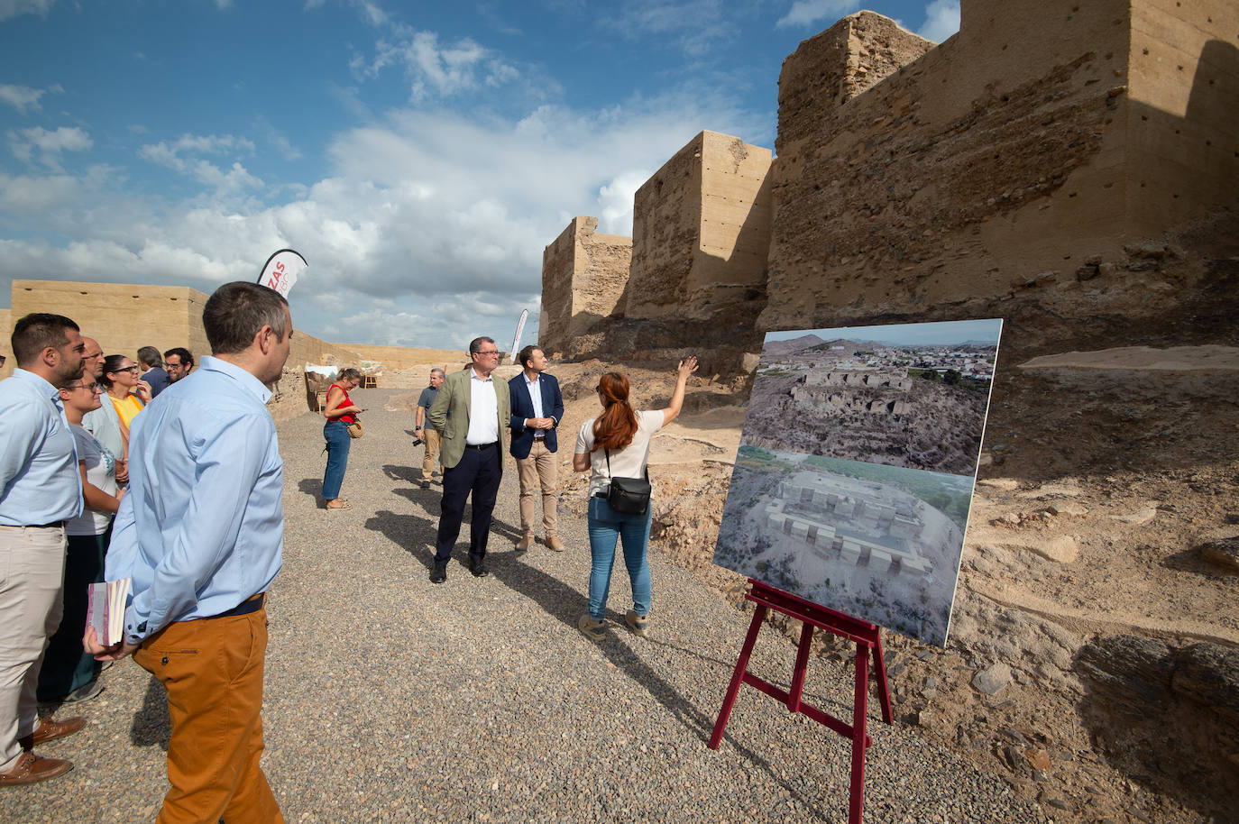 La restauración del recinto inferior del Castillejo de Monteagudo en Murcia, en imágenes