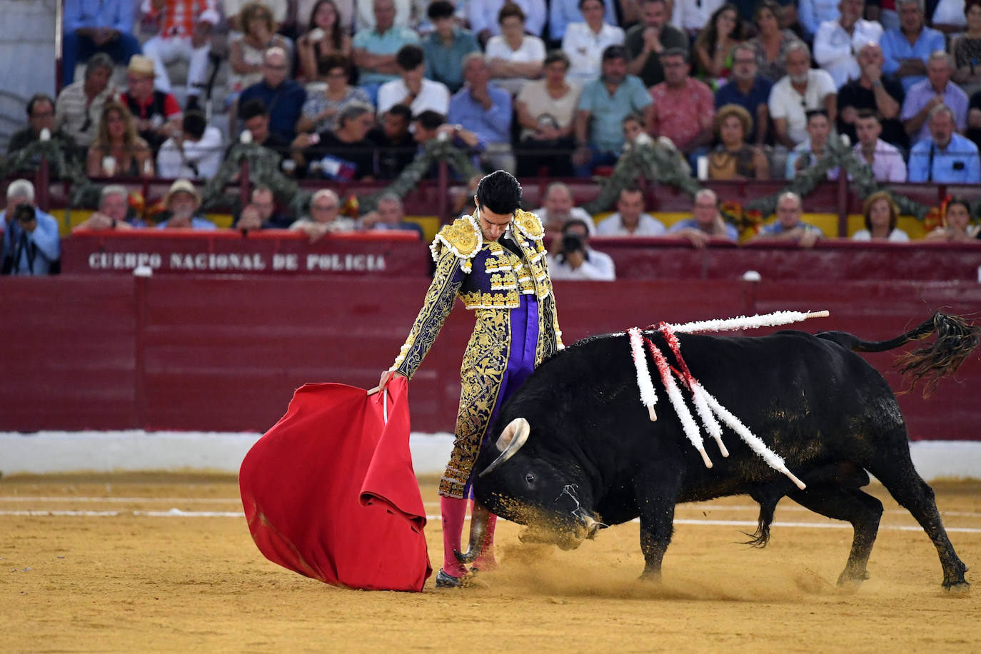 Las imágenes de la corrida de la Romería en Murcia