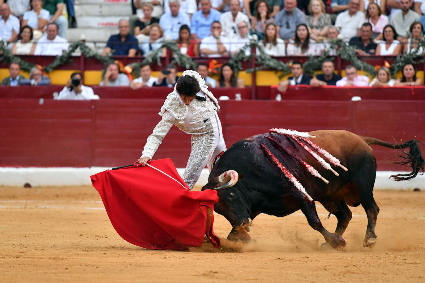 Las imágenes de la corrida de la Romería en Murcia