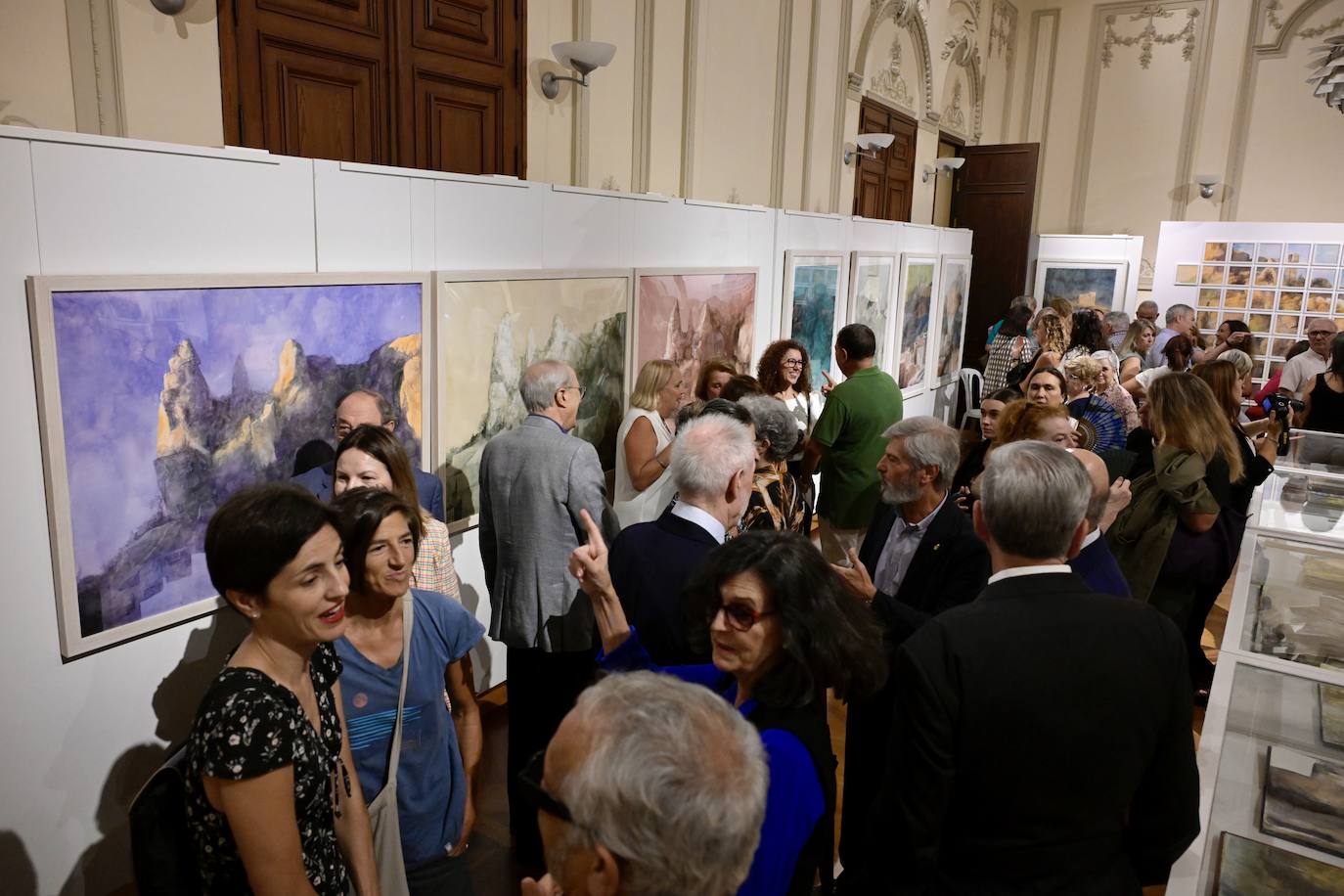 Las imágenes de la inauguración de la exposición de Pedro Cano