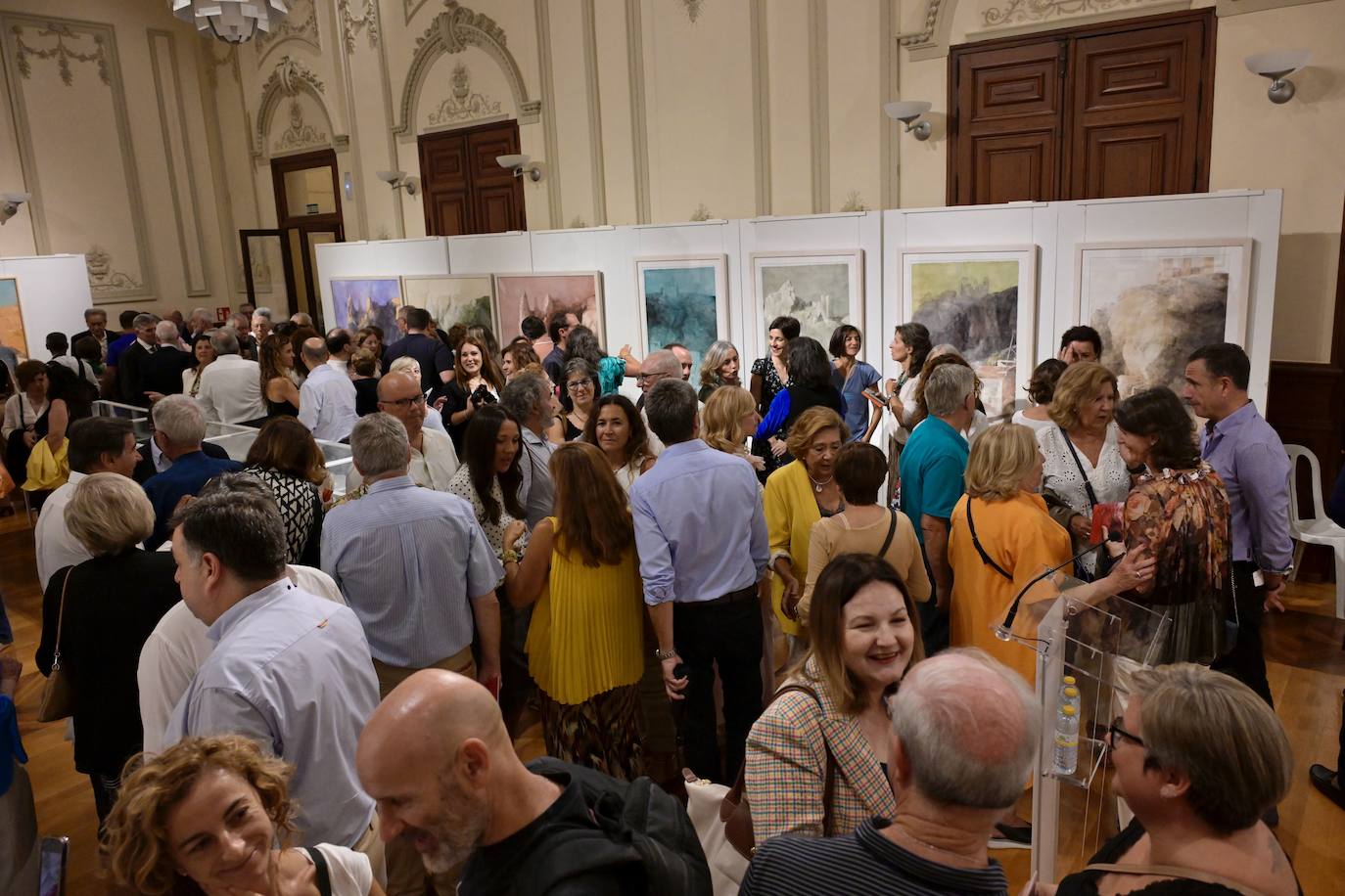 Las imágenes de la inauguración de la exposición de Pedro Cano