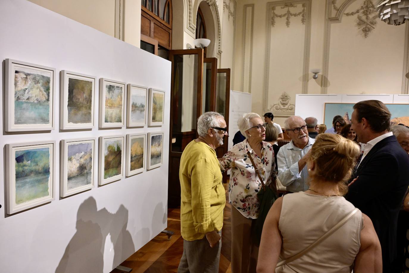 Las imágenes de la inauguración de la exposición de Pedro Cano