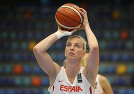 Laura Gil, con la selección española, en una foto de archivo.