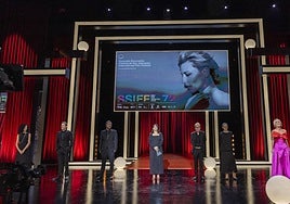 Imagen de la inauguración del Festival Internacional de Cine de San Sebastián.