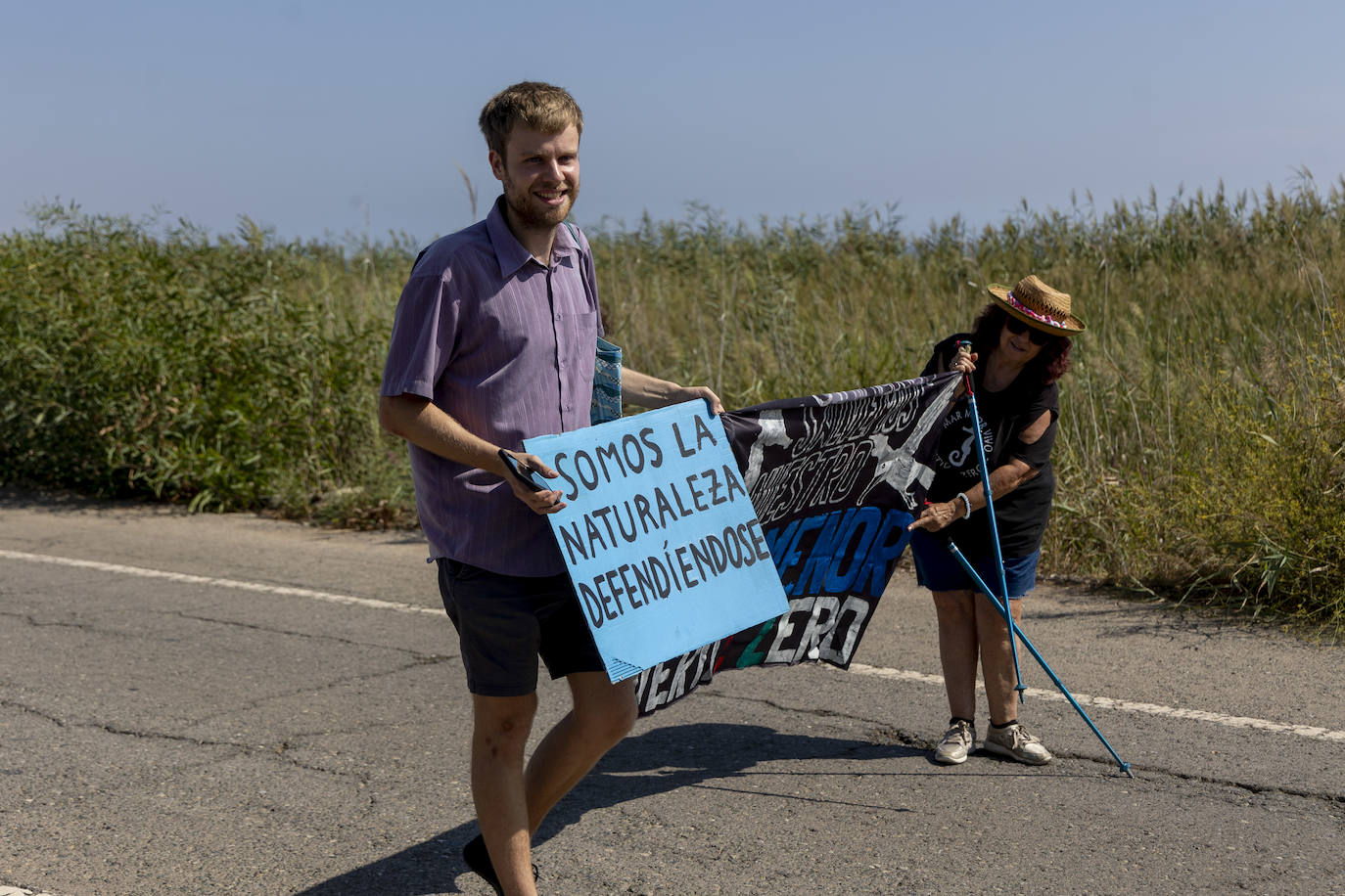 La manifestación en la Rambla del Albujón por el Mar Menor, en imágenes