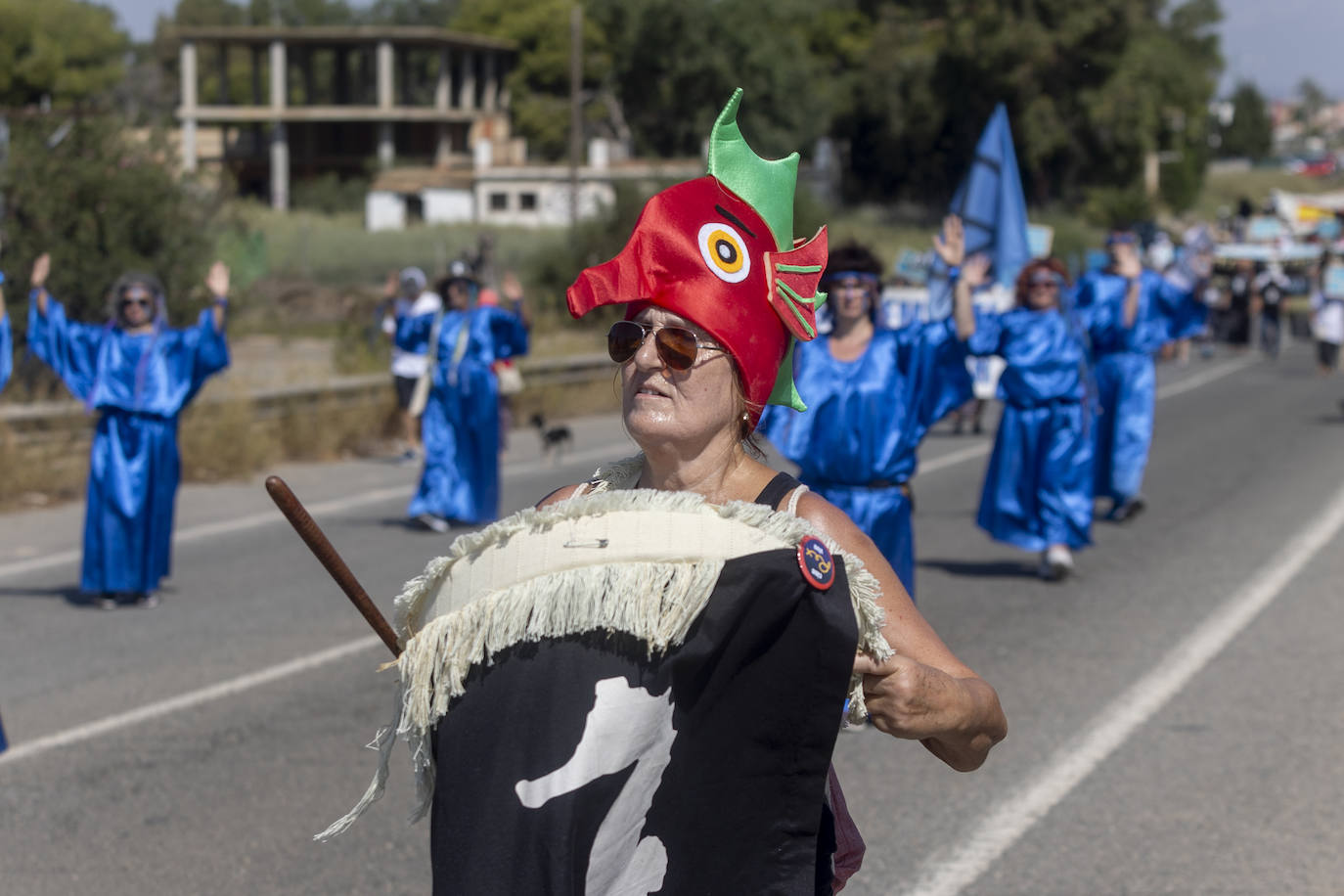 La manifestación en la Rambla del Albujón por el Mar Menor, en imágenes