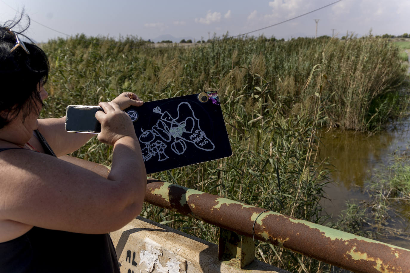 La manifestación en la Rambla del Albujón por el Mar Menor, en imágenes
