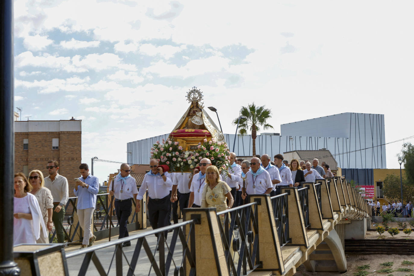 Las imágenes del traslado de la Virgen de las Huertas a San José