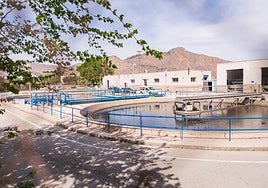 La estación depuradora de Orihuela casco, en una foto de archivo.