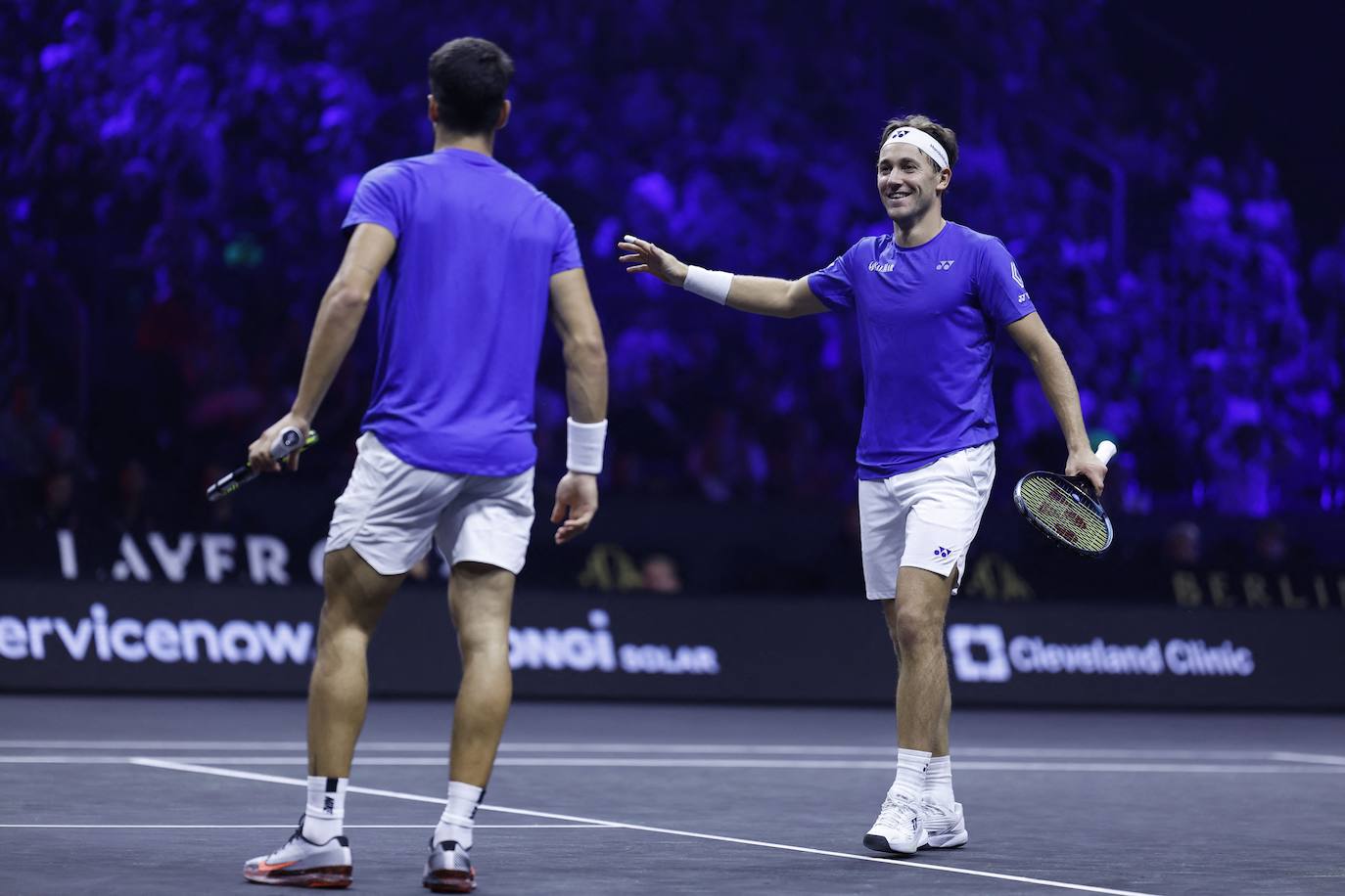 Las imágenes de la victoria de Carlos Alcaraz en la Laver Cup