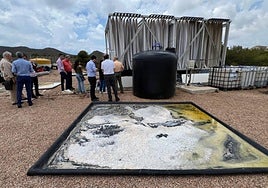 Planta piloto del proyecto Life Desirow en instalaciones de la Comunidad de Regantes Arco Sur Mar Menor.