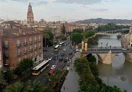 Panorámica de la ciudad de Murcia.