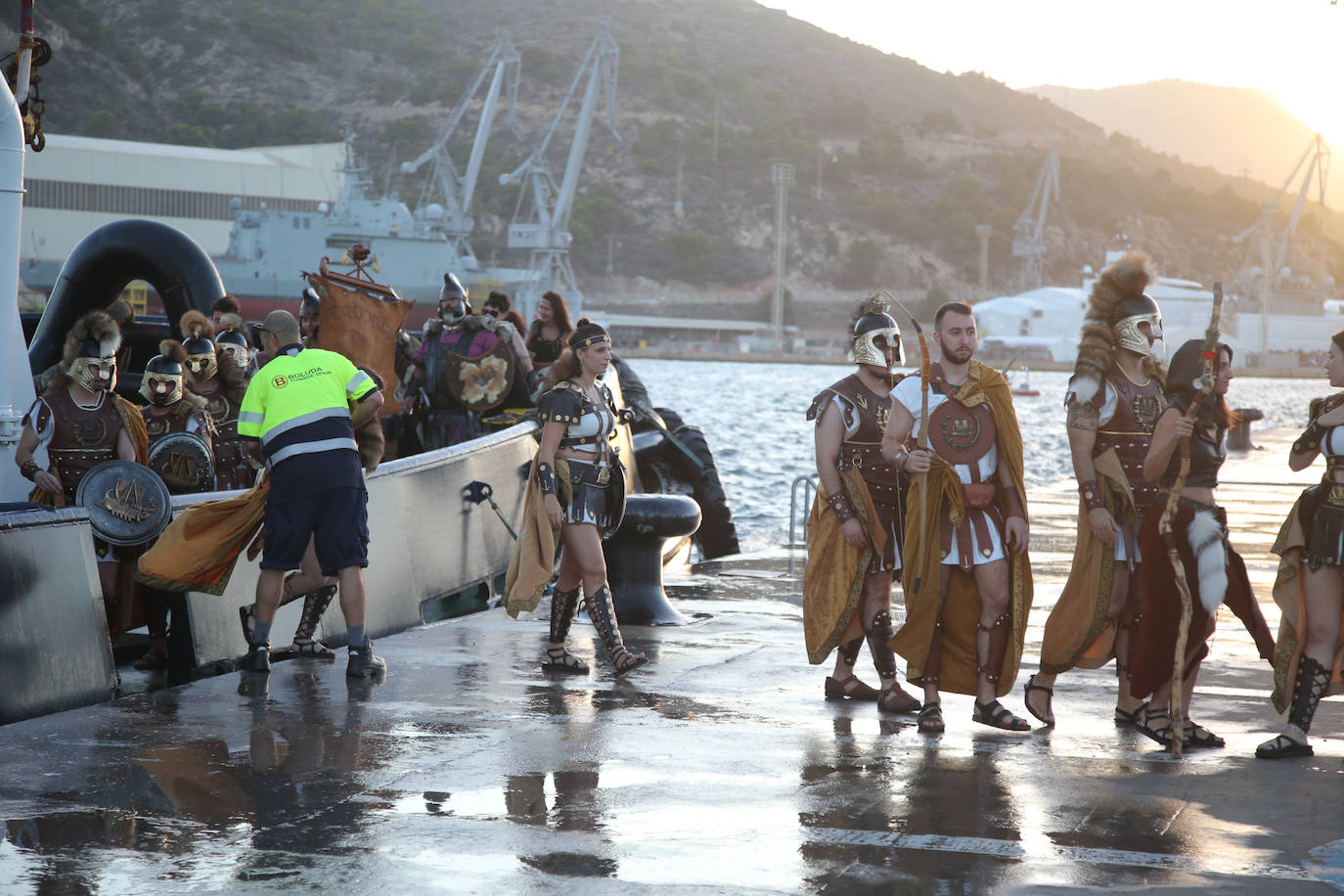 Las imágenes del Desembarco y la Contratación de Mercenarios de Carthagineses y Romanos