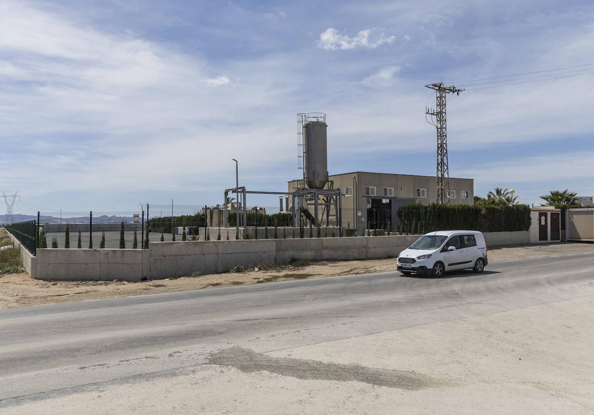 La estación depuradora de Torre Pacheco, que ha estado en el foco de las denuncias, donde se ha construido un tanque de tormentas.