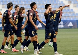 Jugadores del UCAM en una imagen de archivo.