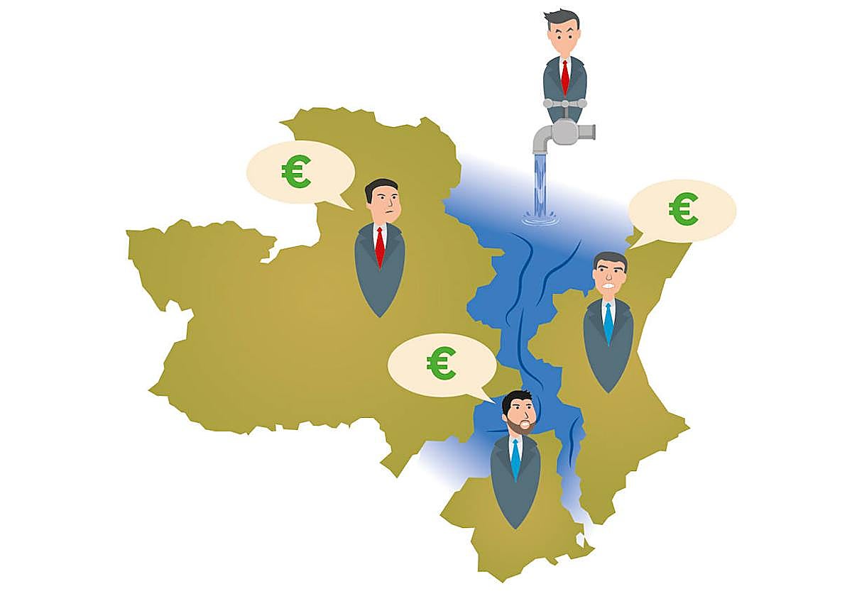 Tres barones unidos por la financiación y que tienen el agua como prioridad