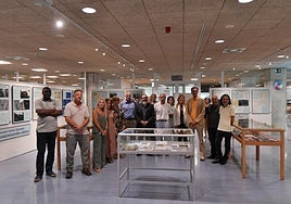 Inauguración ayer de la exposición sobre Torres Quevedo en el Campus de Espinardo.