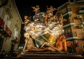 El trono de 'La Diablesa', obra de Nicolás de Bussy, representa el triunfo de la cruz sobre la muerte y el pecado.