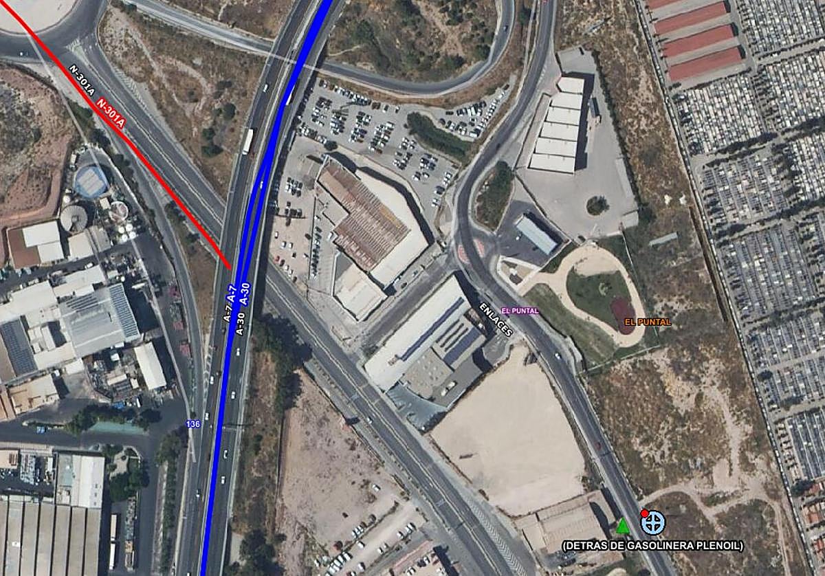 Lugar del accidente.