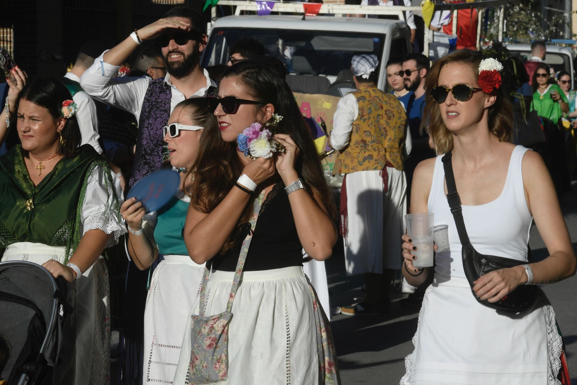 Más de medio centenar de carrozas desfilan en el Bando de la Huerta de Santomera