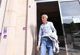 El empresario Juan Peque, a su salida este martes de los juzgados.