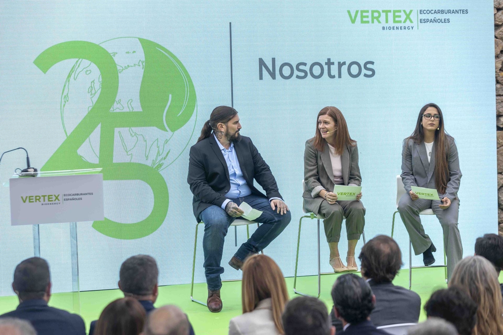 Acto del 25 aniversario de la empresa de ecocarburantes Vertex, en imágenes