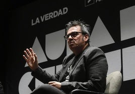 Raúl Quinto, esta semana, en el Aula de Cultura de LA VERDAD y la Fundación Cajamurcia.