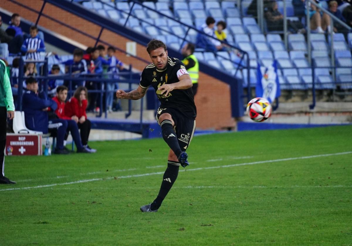 Pedro León, autor del 0-1 del Real Murcia en Huelva el curso pasado.