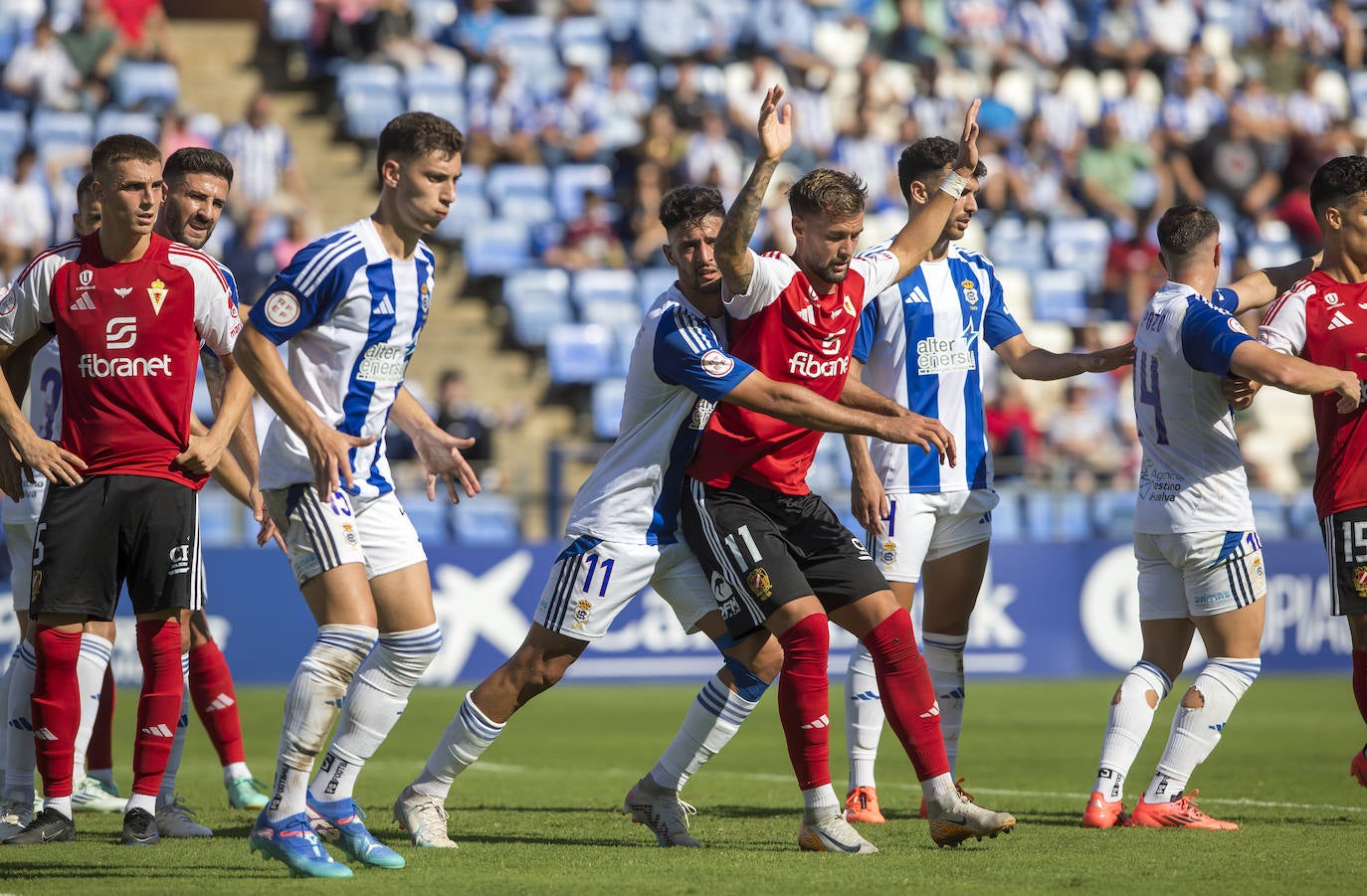 La victoria del Real Murcia frente al Recreativo de Huelva, en imágenes