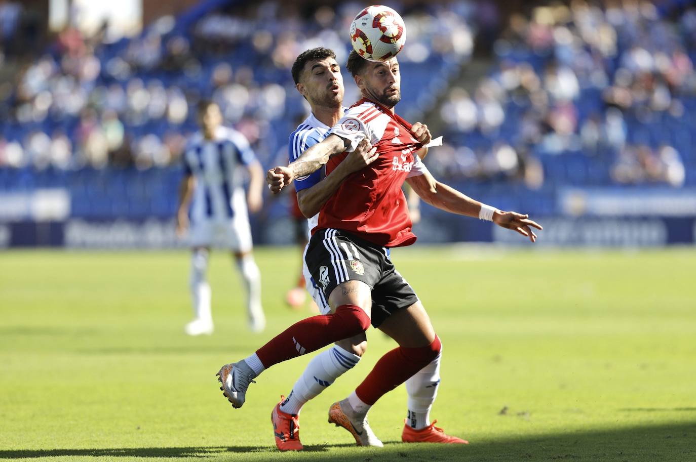 La victoria del Real Murcia frente al Recreativo de Huelva, en imágenes