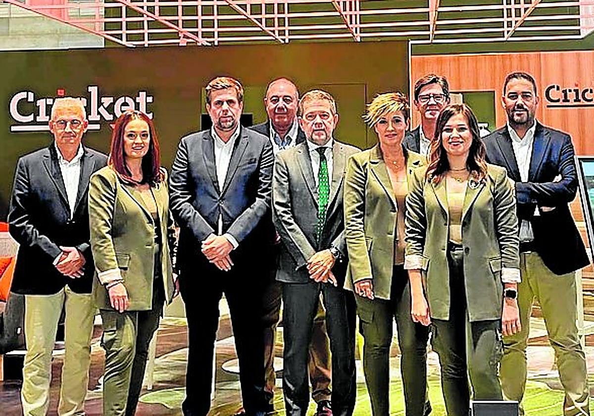 Responsables de Cricket en Fruit Attraction, con Juan Marín, su director general, al frente.
