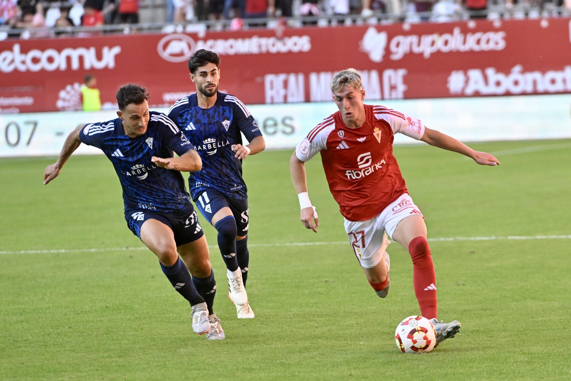 El empate del Real Murcia frente al Marbella FC, en imágenes