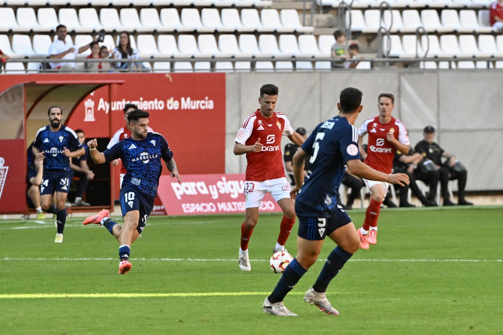 El empate del Real Murcia frente al Marbella FC, en imágenes