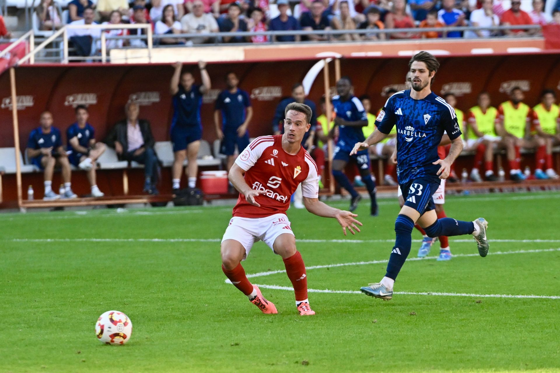 El empate del Real Murcia frente al Marbella FC, en imágenes