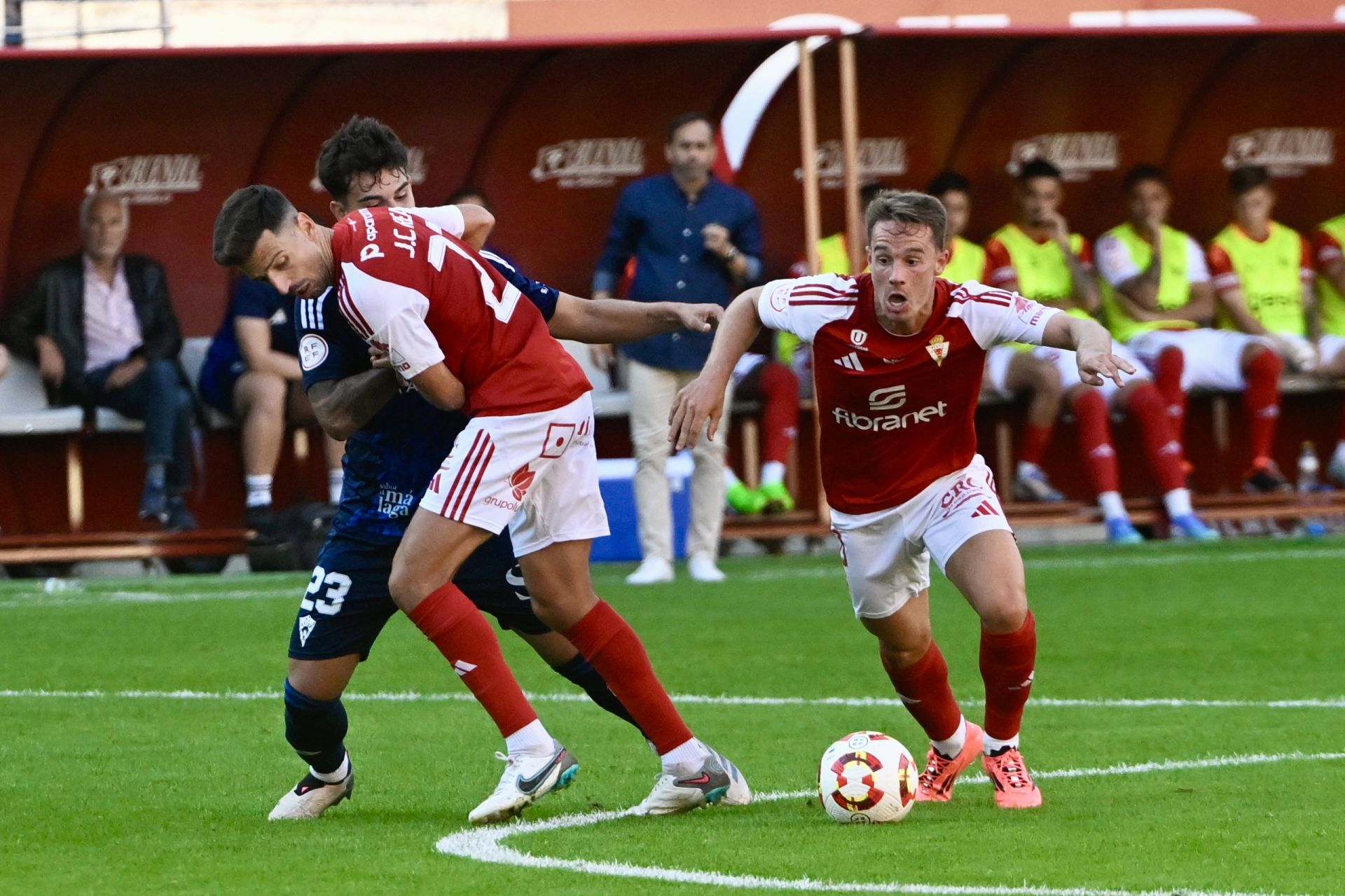 El empate del Real Murcia frente al Marbella FC, en imágenes