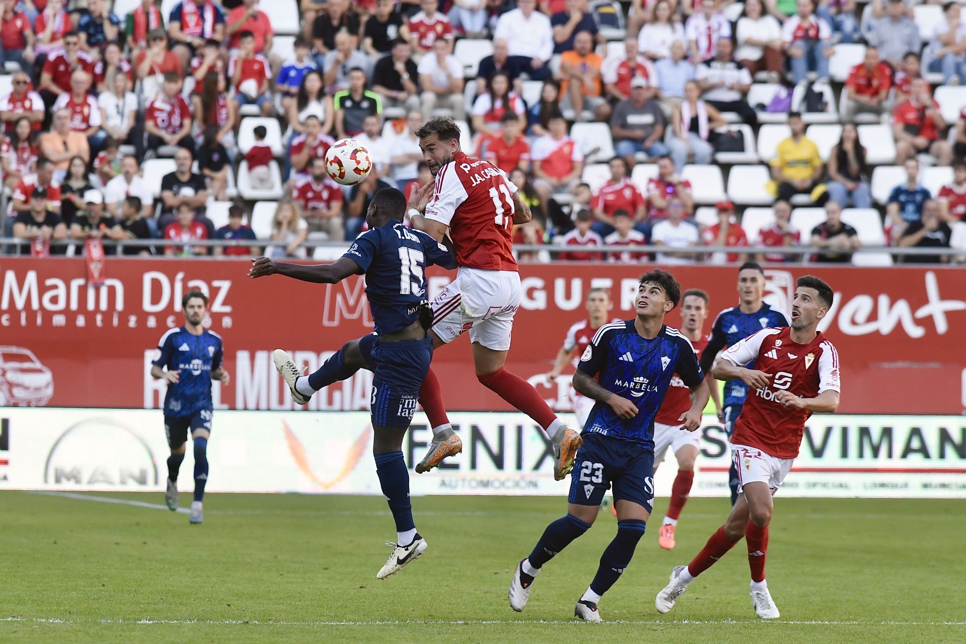 El empate del Real Murcia frente al Marbella FC, en imágenes