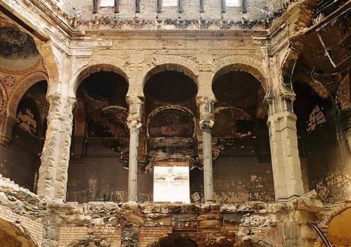 Biblioteca de Saravajevo, destruida en la guerra.