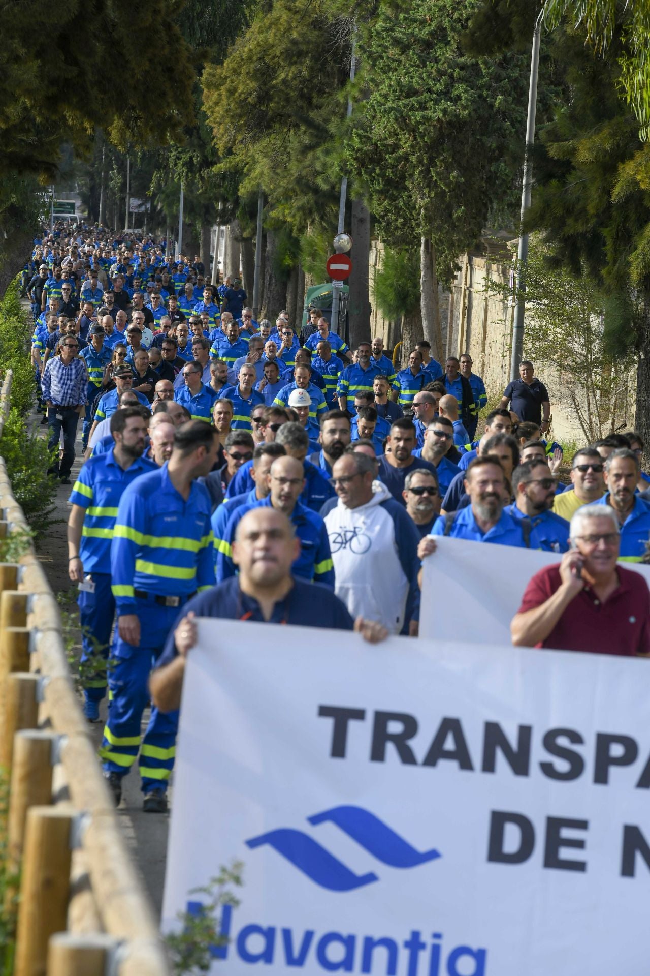 La protesta de los trabajadores de Navantia, en imágenes