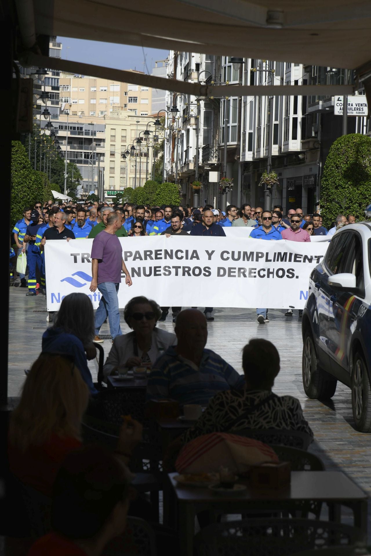 La protesta de los trabajadores de Navantia, en imágenes