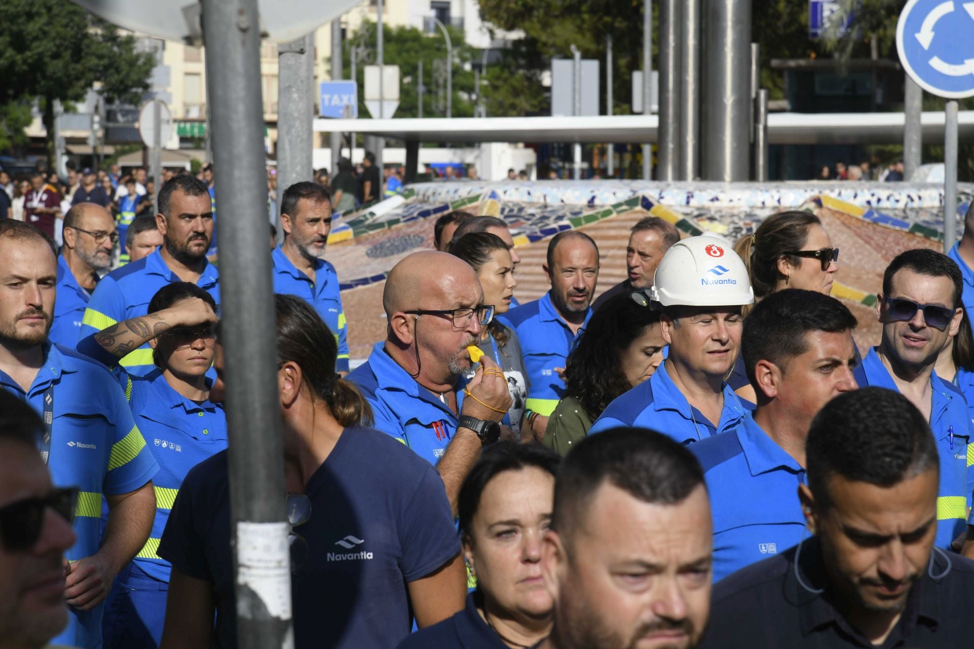 La protesta de los trabajadores de Navantia, en imágenes