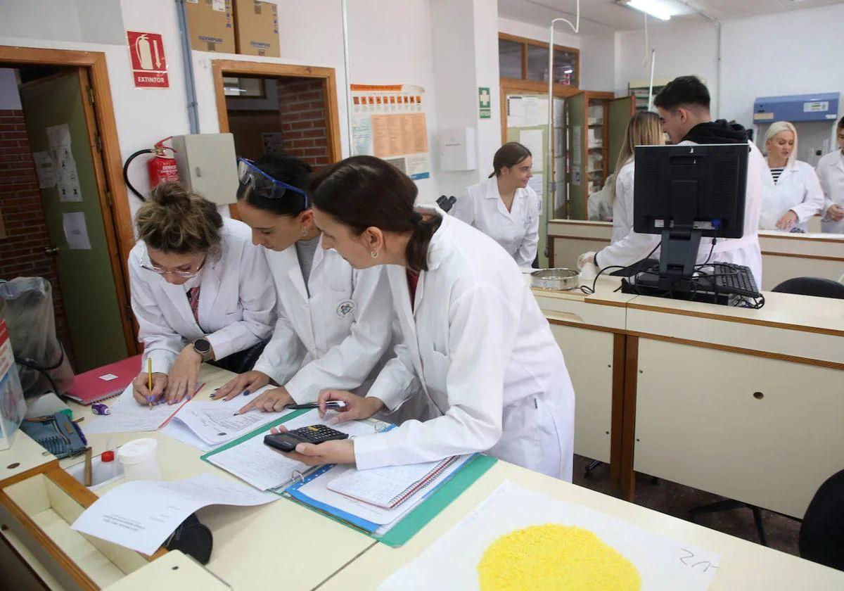 Alumnas de un Grado Superior de FP en Murcia, en una imagen de archivo.