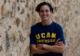 Ana Carrasco, campeona del primer Mundial Femenino de Velocidad, en el Campus de Los Jerónimos de la UCAM.